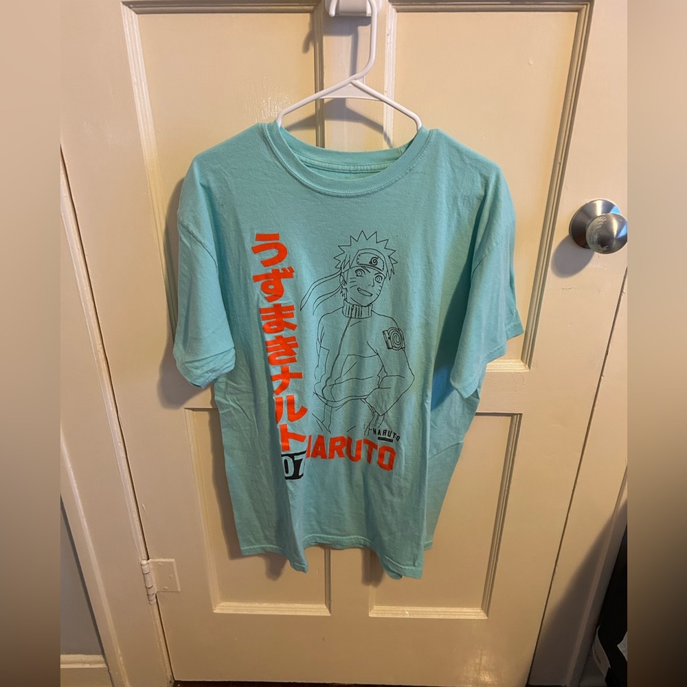 Naruto Shippuden Collection Itachi Teal Japanese Manga Tee Shirt Large
